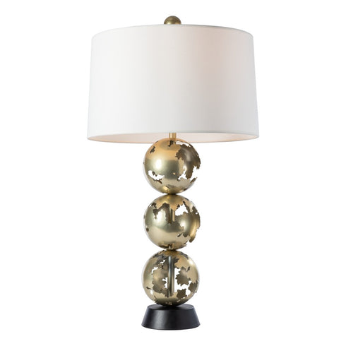 Hubbardton Forge Pangea Tall Table Lamp in Modern Brass Finish Model: 272120-SKT-86-10-SF1810