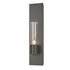 Hubbardton Forge Pillar 1 Light Sconce Model: 204420-SKT-03-GG0392