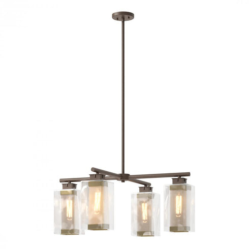 Hubbardton Forge Polaris Outdoor 4 Light Pendant in Coastal Oil Rubbed Bronze Finish Model: 364213-SKT-MULT-14-72-ZM0093