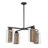 Hubbardton Forge Polaris Outdoor 4 Light Pendant in Coastal Oil Rubbed Bronze Finish Model: 364213-SKT-MULT-14-72-ZM0093