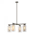 Hubbardton Forge Polaris Outdoor 4 Light Pendant in Coastal Oil Rubbed Bronze Finish Model: 364213-SKT-MULT-14-72-ZM0093