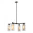 Hubbardton Forge Polaris Outdoor 4 Light Pendant in Coastal Oil Rubbed Bronze Finish Model: 364213-SKT-MULT-14-72-ZM0093