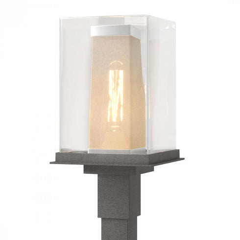 Hubbardton Forge Polaris Outdoor Post Light in Coastal Oil Rubbed Bronze Finish Model: 344850-SKT-14-72-ZM0084