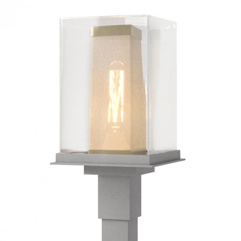 Hubbardton Forge Polaris Outdoor Post Light in Coastal Oil Rubbed Bronze Finish Model: 344850-SKT-14-72-ZM0084