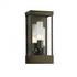 Hubbardton Forge Portico Outdoor Sconce in Coastal Oil Rubbed Bronze Finish Model: 304325-SKT-14-GG0392