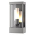 Hubbardton Forge Portico Outdoor Sconce in Coastal Oil Rubbed Bronze Finish Model: 304325-SKT-14-GG0392