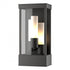 Hubbardton Forge Portico Outdoor Sconce in Coastal Oil Rubbed Bronze Finish Model: 304325-SKT-14-GG0392