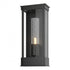 Hubbardton Forge Portico Small Outdoor Sconce in Coastal Oil Rubbed Bronze Finish Model: 304320-SKT-14-GG0392