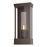 Hubbardton Forge Portico Small Outdoor Sconce in Coastal Oil Rubbed Bronze Finish Model: 304320-SKT-14-GG0392