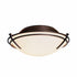 Hubbardton Forge Presidio Tryne Flush Mount Model: 124402-SKT-03-GG0098
