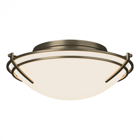 Hubbardton Forge Presidio Tryne Flush Mount Model: 124402-SKT-03-GG0098