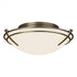 Hubbardton Forge Presidio Tryne Flush Mount Model: 124402-SKT-03-GG0098