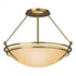 Hubbardton Forge Presidio Tryne Semi Flush Model: 124422-SKT-86-GG0047