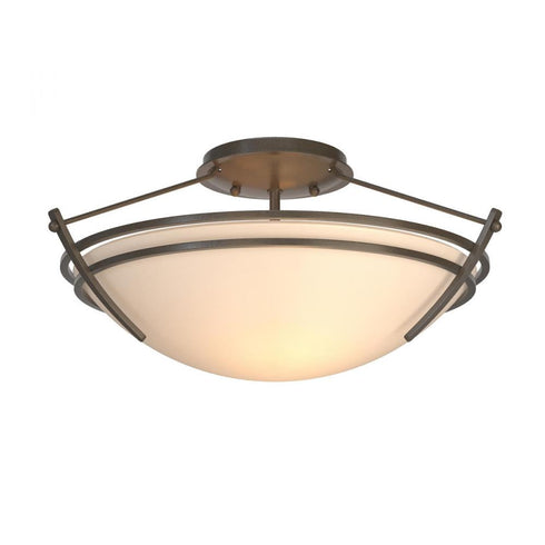 Hubbardton Forge Presidio Tryne Small Semi Flush Model: 124412-SKT-03-GG0047