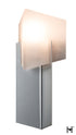 Hubbardton Forge Prisma 1 Light Bath Sconce in Sterling Finish Model: 201355-SKT-85