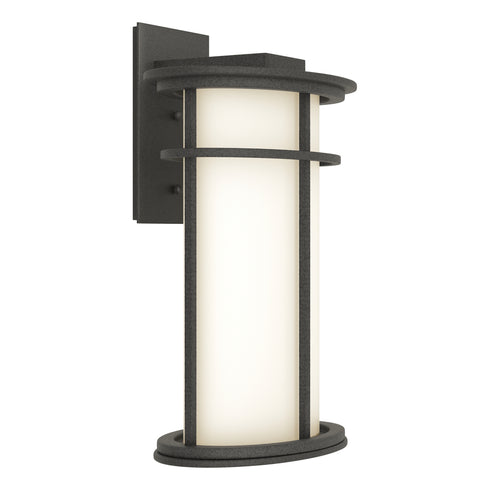 Hubbardton Forge Province Large Outdoor Sconce in Coastal Oil Rubbed Bronze Finish Model: 305655-SKT-14-GG0387