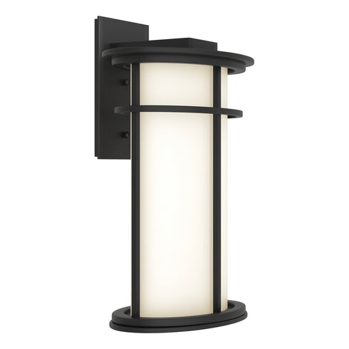 Hubbardton Forge Province Large Outdoor Sconce in Coastal Oil Rubbed Bronze Finish Model: 305655-SKT-14-GG0387