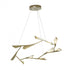 Hubbardton Forge Quill Large LED Pendant in Soft Gold Finish Model: 135005-LED-STND-84-84