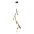 Hubbardton Forge Quill LED Pendant in Dark Smoke Finish Model: 135001-LED-STND-07-86