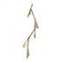 Hubbardton Forge Quill LED Pendant in Dark Smoke Finish Model: 135001-LED-STND-07-86