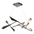 Hubbardton Forge Quill LED Pendant in Dark Smoke Finish Model: 135003-LED-STND-07-14