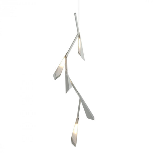 Hubbardton Forge Quill LED Pendant in Vintage Platinum Finish Model: 135001-LED-STND-82-82