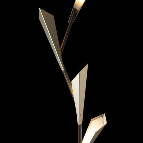 Hubbardton Forge Quill Torchiere in Dark Smoke Finish Model: 241104-LED-07-86