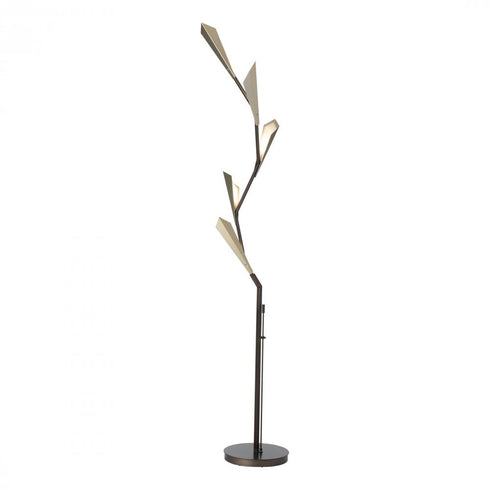 Hubbardton Forge Quill Torchiere in Dark Smoke Finish Model: 241104-LED-07-86