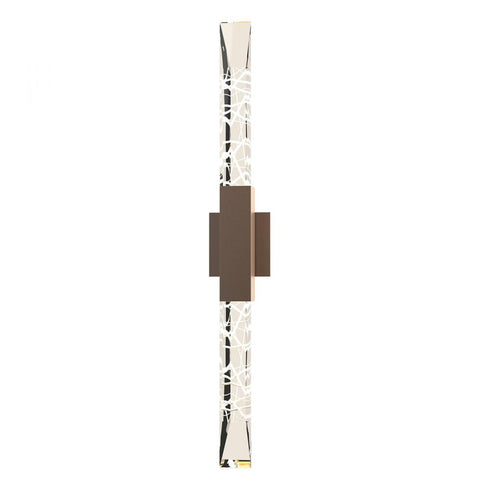 Hubbardton Forge Refraction Large Outdoor Sconce in Coastal Oil Rubbed Bronze Finish Model: 302623-SKT-14-ZM0618