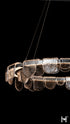 Hubbardton Forge Riverbed Circular LED Pendant in Sterling Finish Model: 139982-LED-STND-85-ZM0846