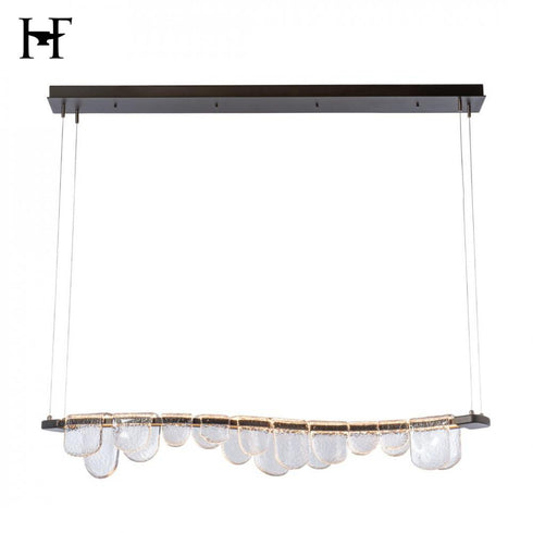 Hubbardton Forge Riverbed LED Pendant in Oil Rubbed Bronze Finish Model: 139980-LED-STND-14-ZM0846