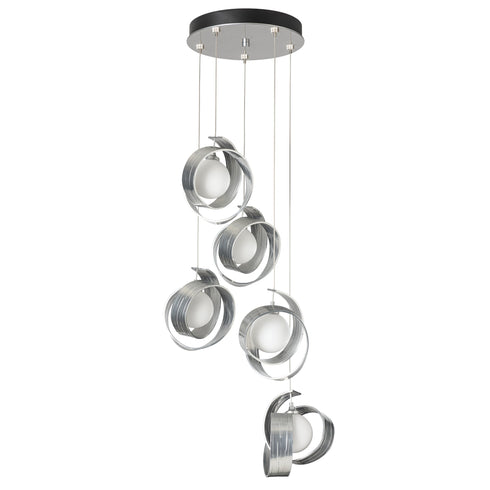 Hubbardton Forge Riza 5 Light Pendant Model: 131129-SKT-LONG-82-GG0711