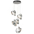 Hubbardton Forge Riza 5 Light Pendant Model: 131129-SKT-LONG-82-GG0711