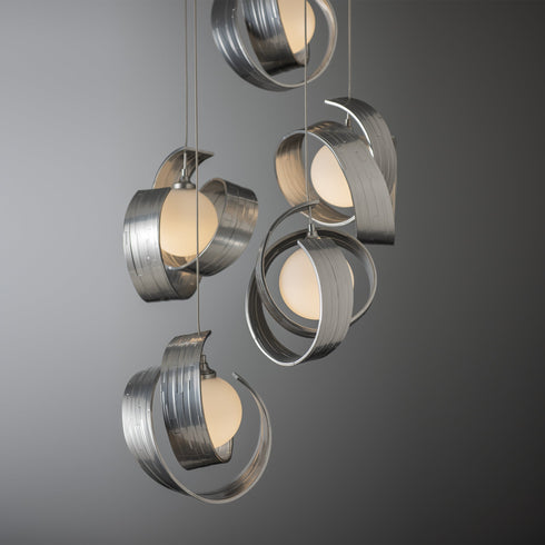 Hubbardton Forge Riza 5 Light Pendant Model: 131129-SKT-STND-14-GG0711