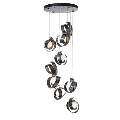Hubbardton Forge Riza 9 Light Pendant Model: 131099-SKT-LONG-14-GG0711