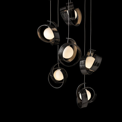 Hubbardton Forge Riza 9 Light Pendant Model: 131099-SKT-LONG-14-GG0711