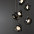 Hubbardton Forge Riza 9 Light Pendant Model: 131099-SKT-LONG-14-GG0711