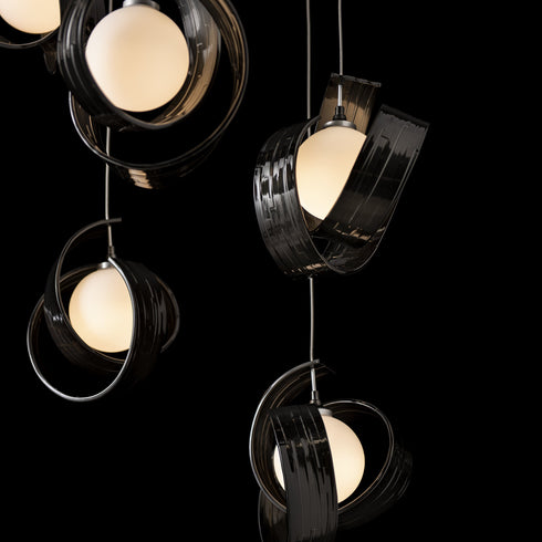 Hubbardton Forge Riza 9 Light Pendant Model: 131099-SKT-LONG-14-GG0711