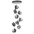 Hubbardton Forge Riza 9 Light Pendant Model: 131099-SKT-STND-10-GG0711