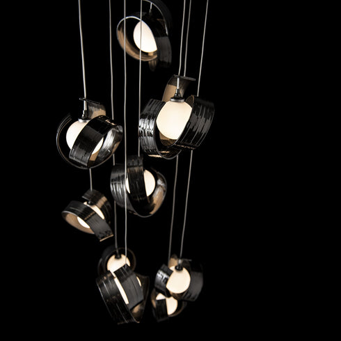 Hubbardton Forge Riza 9 Light Pendant Model: 131099-SKT-STND-10-GG0711