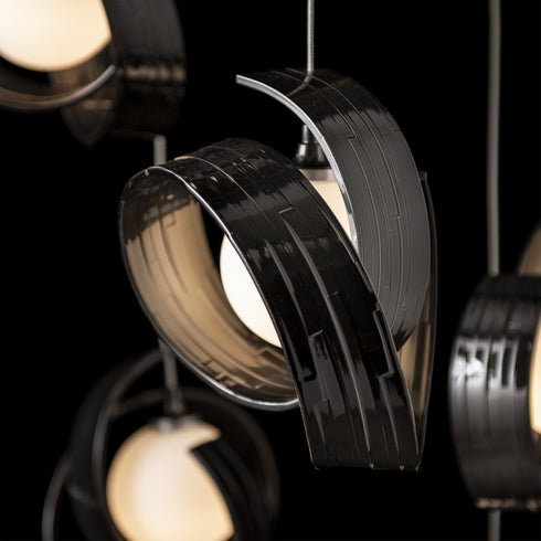 Hubbardton Forge Riza 9 Light Pendant Model: 131099-SKT-STND-10-GG0711