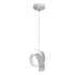 Hubbardton Forge Riza Low Voltage Mini Pendant in White Finish Model: 161186-SKT-STND-02-GG0711