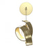 Hubbardton Forge Riza Low Voltage Sconce in White Finish Model: 201353-SKT-02-GG0711