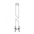 Hubbardton Forge Round Post Round Outdoor Post in Coastal Dark Smoke Finish Model: 390271-77