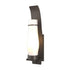 Hubbardton Forge Sea Coast Large Outdoor Sconce in Coastal Oil Rubbed Bronze Finish Model: 304220-SKT-14-GG0163