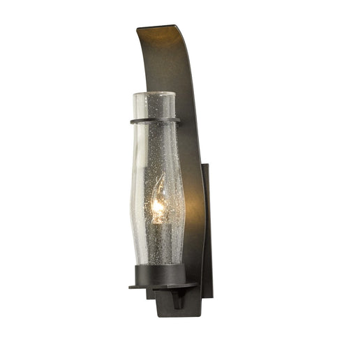 Hubbardton Forge Sea Coast Outdoor Sconce in Coastal Oil Rubbed Bronze Finish Model: 304215-SKT-14-GG0157