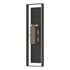 Hubbardton Forge Shadow Box Extra Tall Sconce in Coastal Oil Rubbed Bronze Finish Model: 302608-SKT-14-14-ZM0736