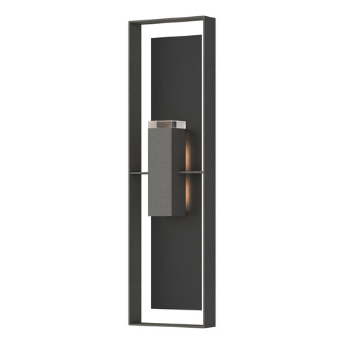 Hubbardton Forge Shadow Box Extra Tall Sconce in Coastal Oil Rubbed Bronze Finish Model: 302608-SKT-14-14-ZM0736