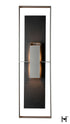 Hubbardton Forge Shadow Box Extra Tall With Slate Dark Sky Friendly Outdoor Sconce in Coastal Burnished Steel Finish Model: 302669-SKT-78-SL-ZM0851