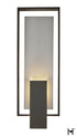 Hubbardton Forge Shadow Box Large Dark Sky Friendly Outdoor Sconce in Coastal Black Finish Model: 302665-SKT-80-78-ZM0850